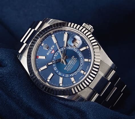 rolex sky-dweller setting instructions|Rolex blue dial sky dweller.